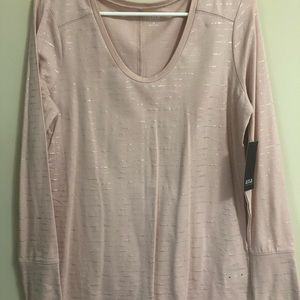 NWT Light Pink Shimmer Tee